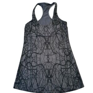 Lululemon Cool‎ Racerback Coal Ground Nesting Black Bird Athletic  Gray Size 2